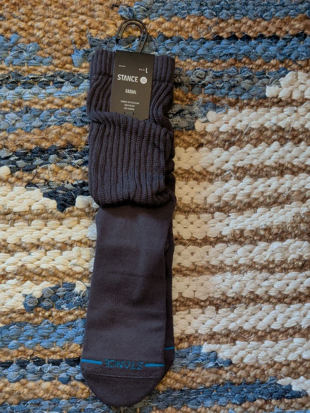 Stance Men’s Charcoal Slouch Crew Socks